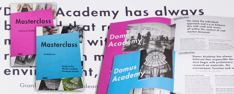 《FRAME》雜誌評選Domus Academy義大利設計碩士學院為全球頂尖設計研究所